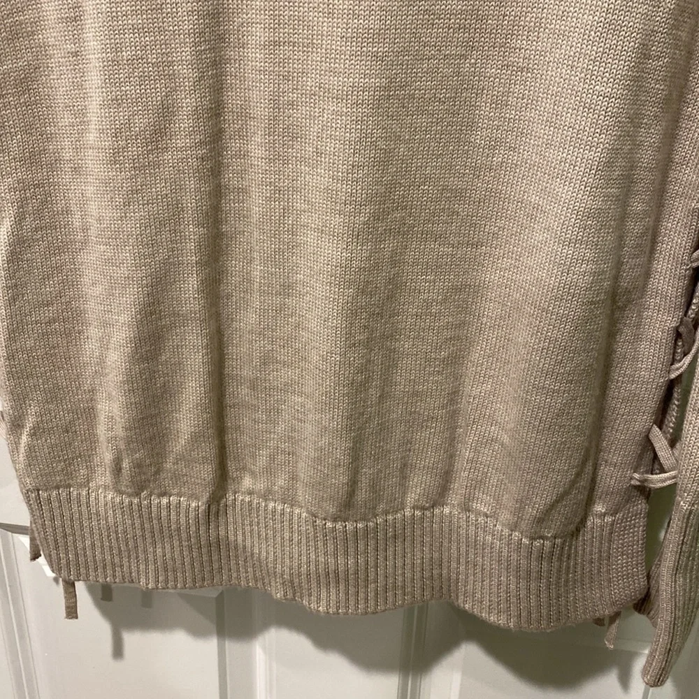 Athleta Oversized Merino Side Lace Sweater EUC